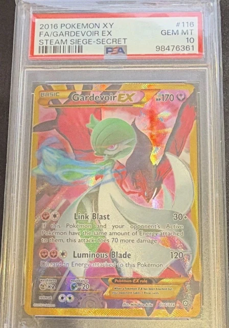 The Pokemon Company 2016 Gardevoir EX 116/114 Secret Rare Full Art Holo PSA 10
