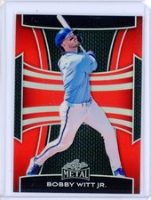 2025 Leaf Metal BOBBY WITT JR. Kansas City Royals Red Refractor Prizm 14/25