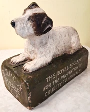 Vintage MCM RSPCA Coin Bank Dog Royal Society for the prevention of Cruelty R5