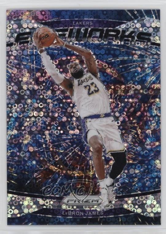 2024-25 Panini Prizm Fireworks Fast Break Prizm LeBron James #19 0n81