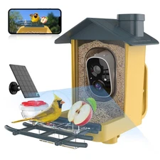 Bird Feeder with Camera - Smart Bird Cam with AI Identify BirdSpecies, Auto R...