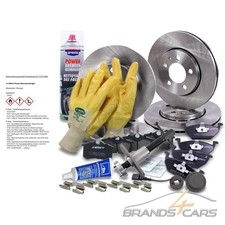 ATEC BREMSSCHEIBEN+BREMSBELÄGE BREMSKLÖTZE ZUBEHÖR VORNE+HINTEN FÜR AUDI A2 8Z