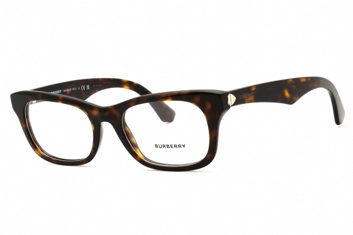 Burberry BE2422 3002 Dark Havana 52mm Eyeglasses New Authentic