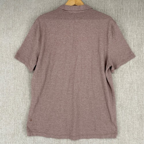 Polo Lululemon Evolution manica corta golf tutti i giorni casual maglia elasticizzata XL - Foto 4 di 9