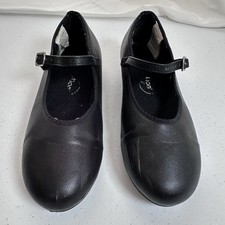 Girls Revolution Dancewear Dance Tap Shoes Mary Jane Style Black Size 3.5
