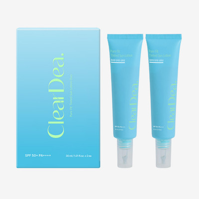 CLEAR DEA. Pure Fit Tinted Sun Lotion 30ml x2ea SPF 50+PA++++ Renewal K-Beauty