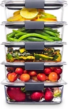  Food Storage Containers BPA Free Airtight Lids Ideal for Lunch Meal Prep & 