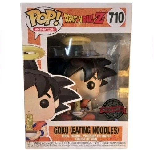 Funko × Dragon Ball Z Goku Eating Noodles Funko POP Vinyl Figure- Orange & Black