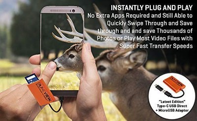 Lettore SD BoneView Per Android USB-C - Visualizzatore Foto Per Fototrappole Caccia