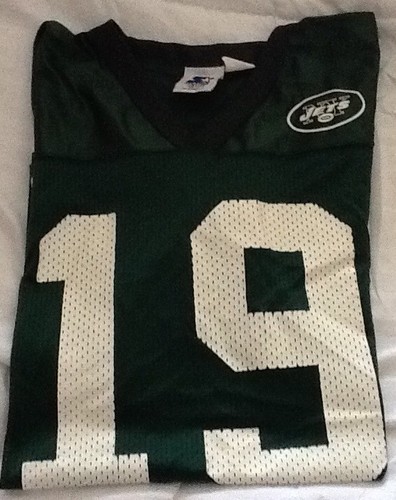Vintage 1998 Starter NFL New York Jets #19 K Johnson Men's 46 M Football Jersey - Picture 9 of 9
