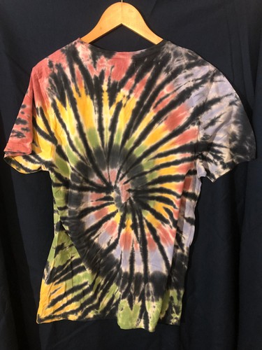 Brave Soul London Size L Tie Dye Short Sleeve Tee Spiral Jamaica Colours - Picture 8 of 8