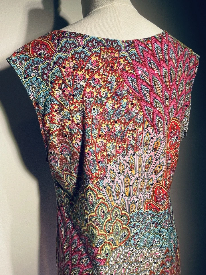 Top túnica Line Art Babydoll Y2K lentejuelas para mujer talla X grande artística Fairycore Foto 4 de 4