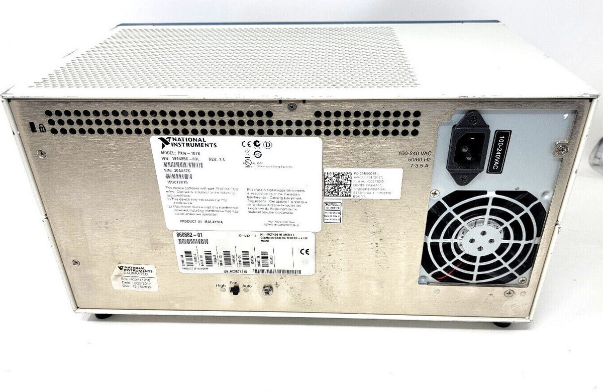 National Instruments NI PXIe-1078 – 9-Slot PXIe-Gehäuse Mit TCXO, Bis 1,75 GB/s