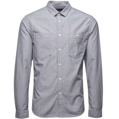 Jack & Jones Herren Hemd Jjryan Shirt Two Pocket Hellgrau