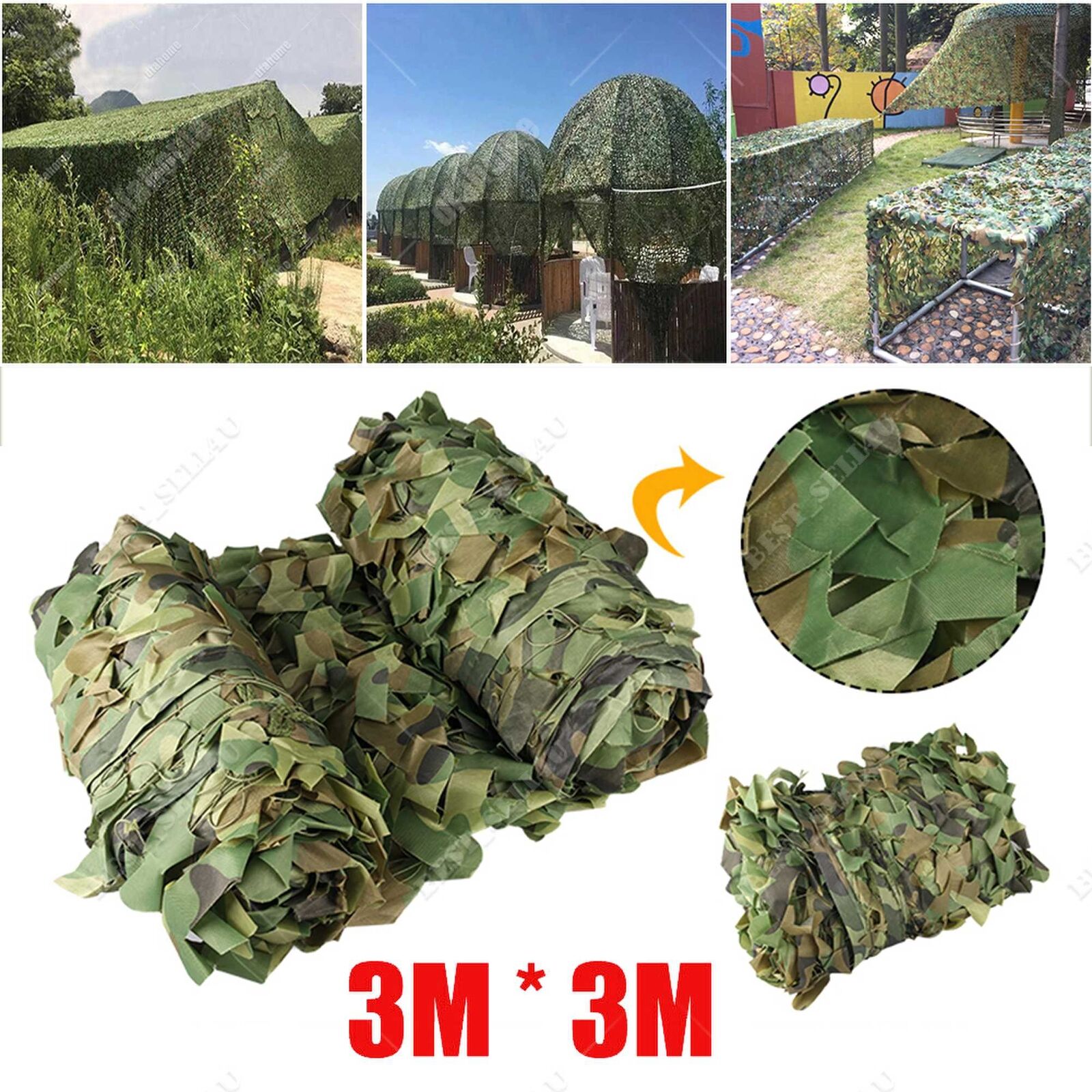 3X3M Camouflage Jagd Tarnnetz Armee Army Tarnung Camo Hunter Army Military Net