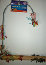 New Super Pet Forage N Play Swing Pet Medium Bird Cage Toy Conure African Gray