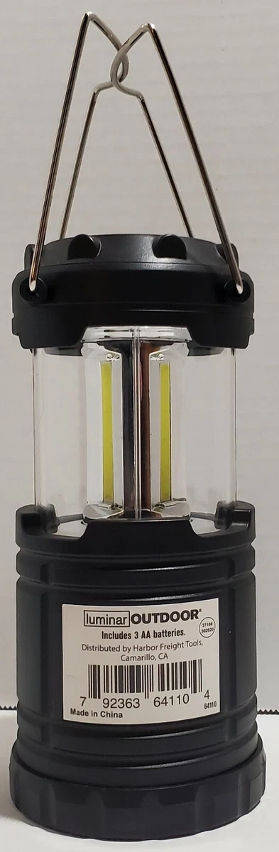 Luminar Outdoor 250 Lumen LED Portable Lantern/ Work Light! Batteries  included