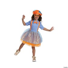 Girl's Toddler Classic Blippi Dress Costume Hat Glasses Halloween Dress-Up