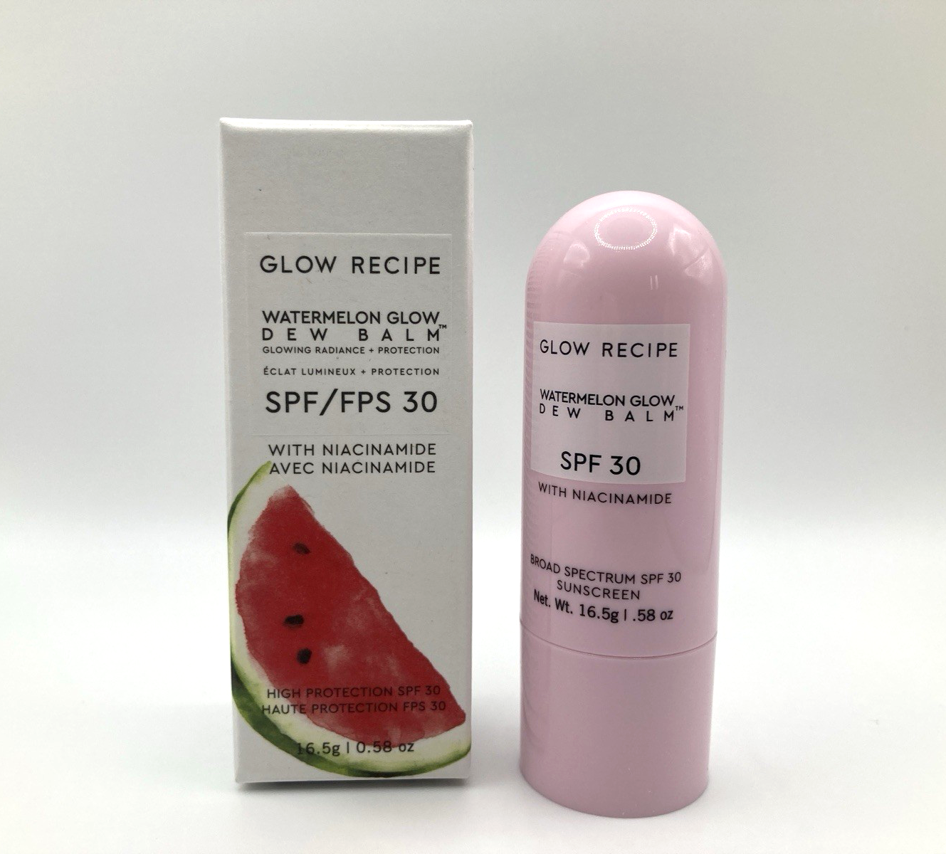 Glow Recipe Watermelon Glow Balm Niacinamide Sunscreen Stick SPF 30 RRP £27 BNIB