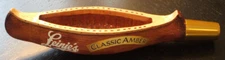 Tap Handle LEINENKUGEL's Canoe Shaped Beer Tap - New -Amber logo - Great Price