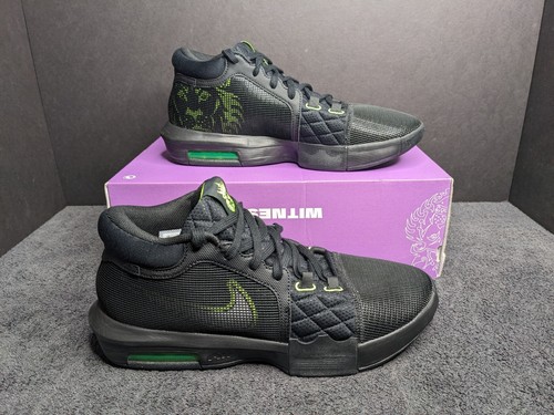 Nike LeBron Witness 8 VIII Zapatos de Baloncesto Negro Volt - Para hombres Talla 10.5 NUEVO - Imagen 11 de 14