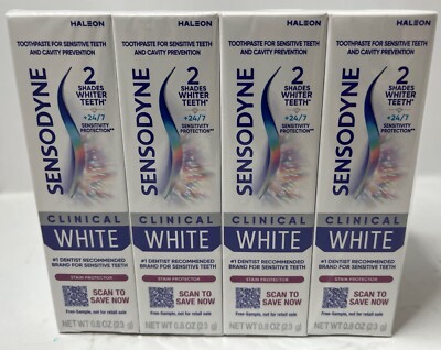 Sensodyne Clinical White Stain Protector Toothpaste 12 Packs Travel Size 7/26