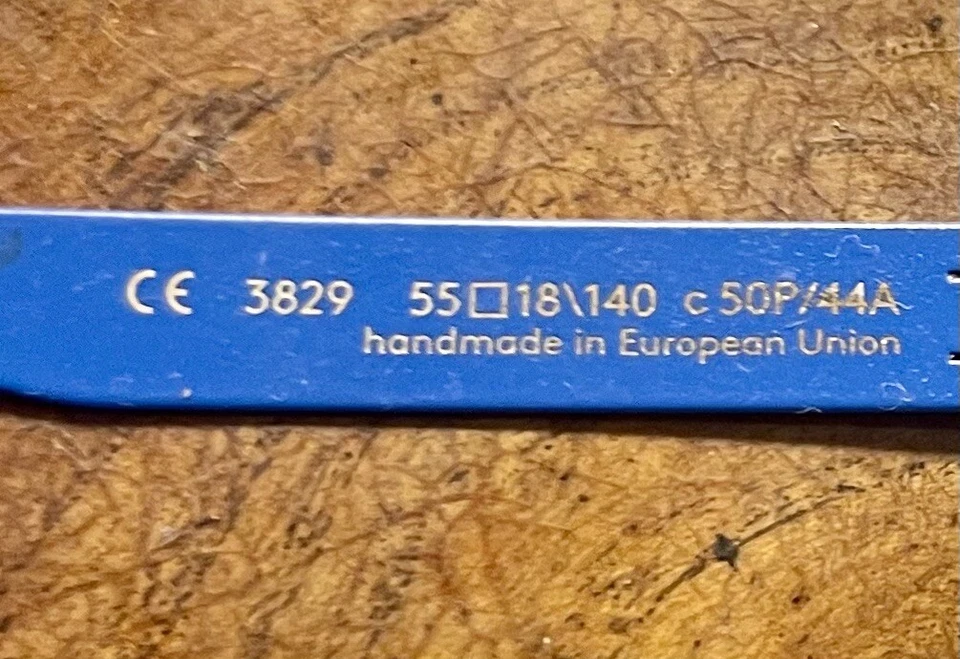 OVVO Optics 3829 Frame 50P/44A Black Matte Cobalt 55-18-140 TITANIUM/STEEL - Image 4 of 4