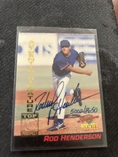 1994 Signature Rookies Baseball Autographs #6 Rod Henderson #5002/8650