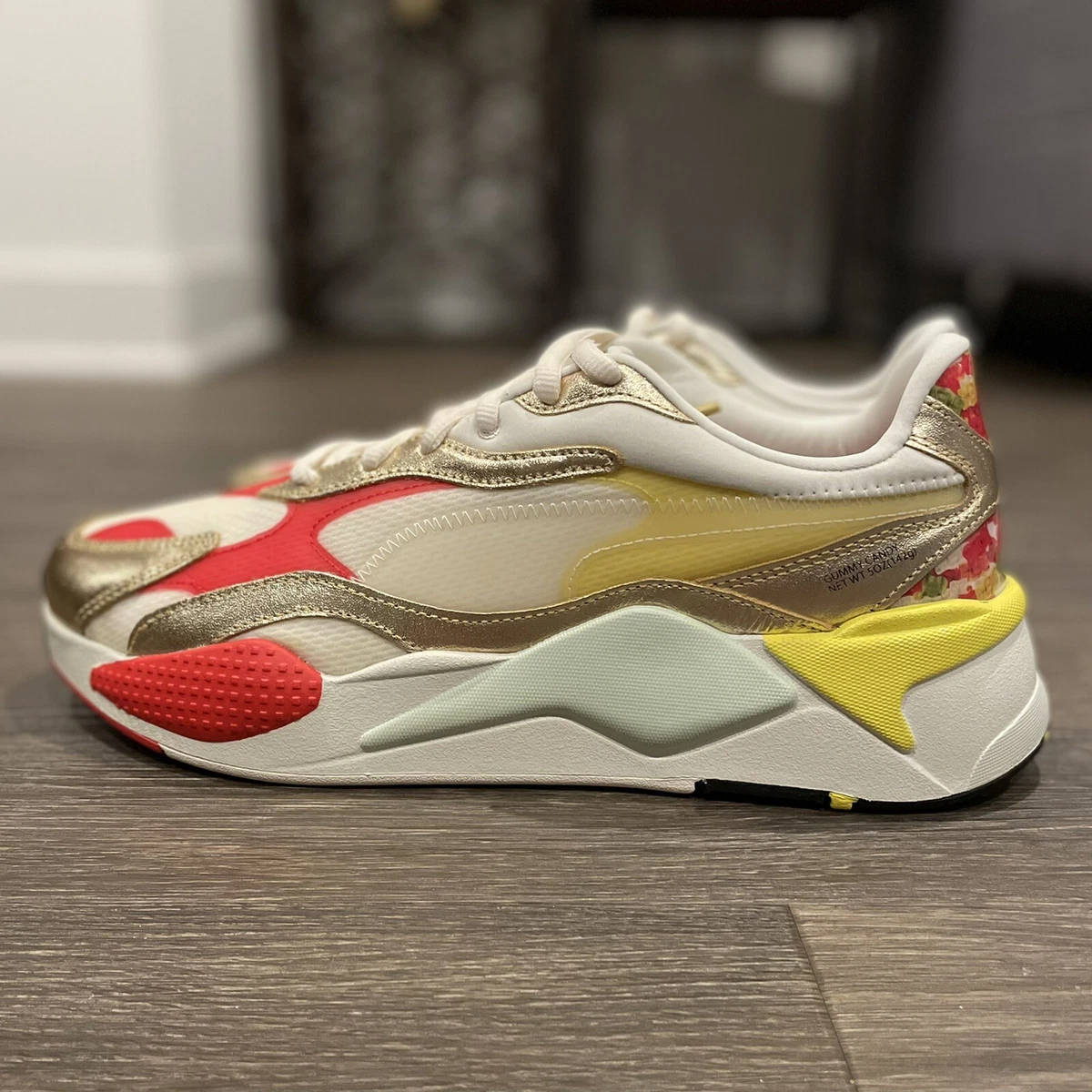 Puma RS-X3 Haribo Gold Red White Mens Running sneaker. Puma RS-X3 World Cup Team Gold Men main image 4