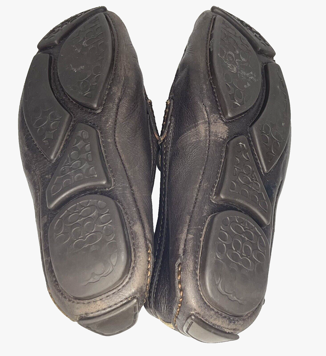 COACH Neal Brown M sz 7/W sz 9  Nappa Leather Penny Loafers Mocs Shoes Slip on COACH Neal Brown M sz 7/W sz 9 Nappa Leather Penny Loafers  main image 3