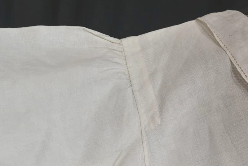 busto antiguo cambio chemise lino hombro caído 52 raro original siglo XVIII Foto 3 de 4