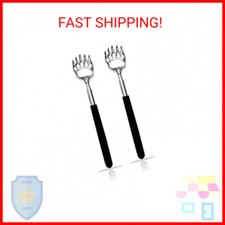 2PCS Back Scratchers, Bear Claw Back Scratcher Extendable Metal Retractable Tele