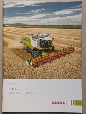 CLAAS LEXION 670 660 Terra Trac Mähdrescher Prospekt 07/2016 Traktor Schlepper