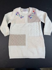 Girls Hanna Andersson Cable Knit Patchwork Dress NWT 90 3