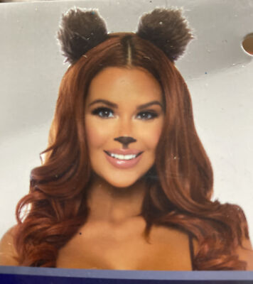 Bear Ears Headband, Brown Bear Ears Head Band  Leg Avenue Bear Ears OSFM