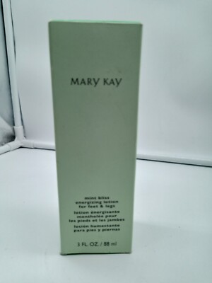 Mary Kay Mint Bliss Energizing Lotion For Feet & Legs NEW 3 FULL OZ.