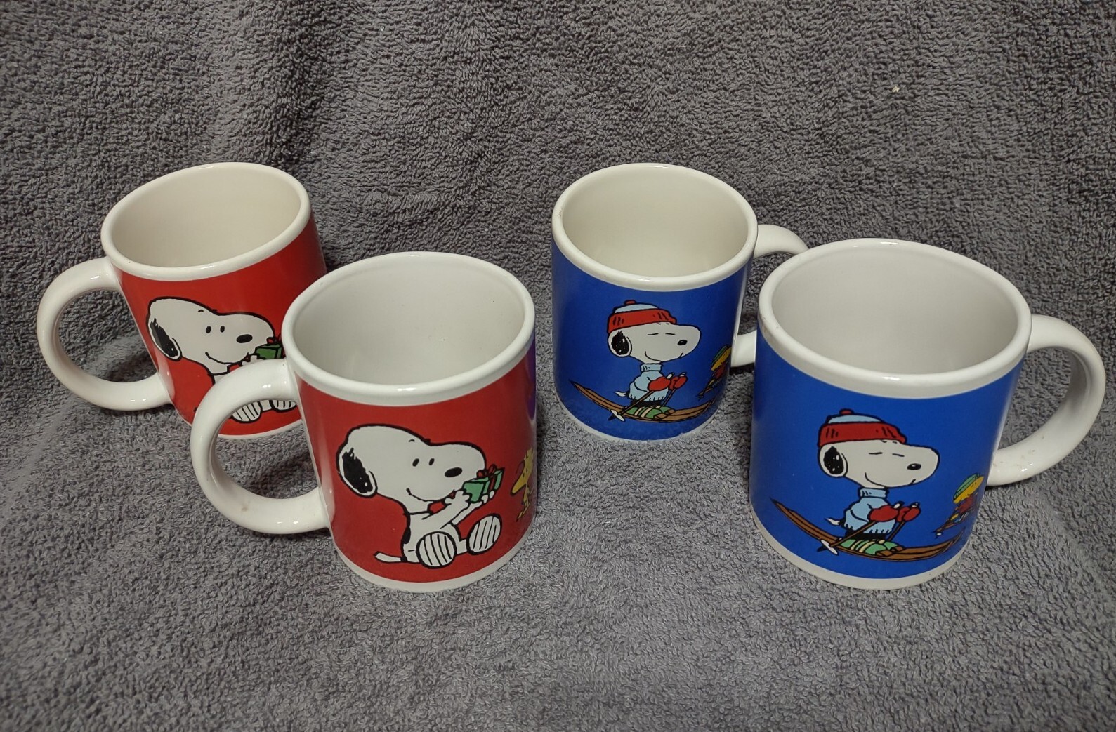 Snoopy Christmas Mug Set Cups eBay