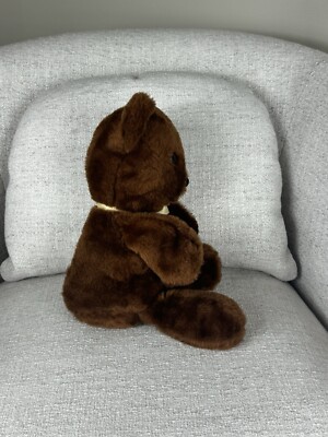 Vintage Knickerbocker Animals of Distinction Dark Brown Teddy Bear