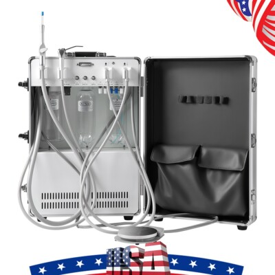 #ad Portable Dental Delivery Unit High Strength Aluminum Box with Air Compressor $687.20