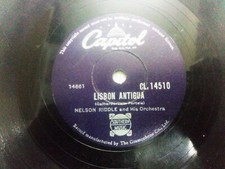 Nelson Riddle & His Orchestra Lisbon Robin Hood Capitol Rare 78 Rpm Record  VG+