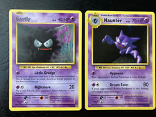 Pokémon Gastly 47/108 & Haunter 48/108 Evolutions Excellent to Near-Mint Cond.