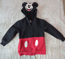 Disney Parks Unisex Boys' or Girls' Mickey Mouse Hoodie Zip-up Jacket size S