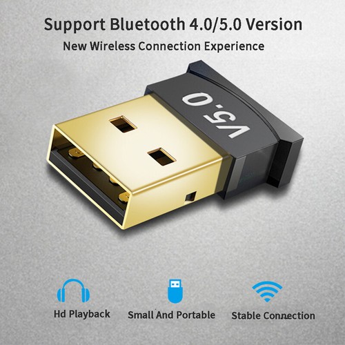 Bluetooth Adapter USB Bluetooth 5.0 Wireless Audio Stick Receiver for PC Wind TA - Afbeelding 6 van 12