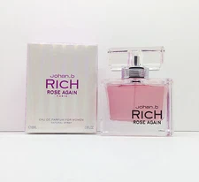 RICH ROSE AGAIN BY JOHAN.B 2.8 FL.OZ EAU DE PARFUM SPRAY WOMEN FACTORY SEALED