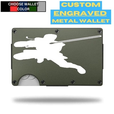 Custom OBI WAN KENOBI Laser Engraved Wallet - Pick A Wallet Color