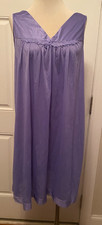Vintage Vanity Fair Purple Nightgown Gown Size M