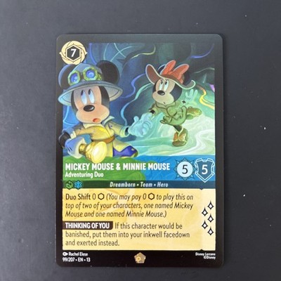 Mickey Mouse & Minnie Mouse - 99/207 - Non-Foil - Legendary - Lorcana - Vine