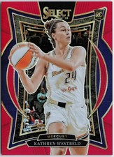2025 Panini Select WNBA #11 Kathryn Westbeld Red Prizms #/149 RC