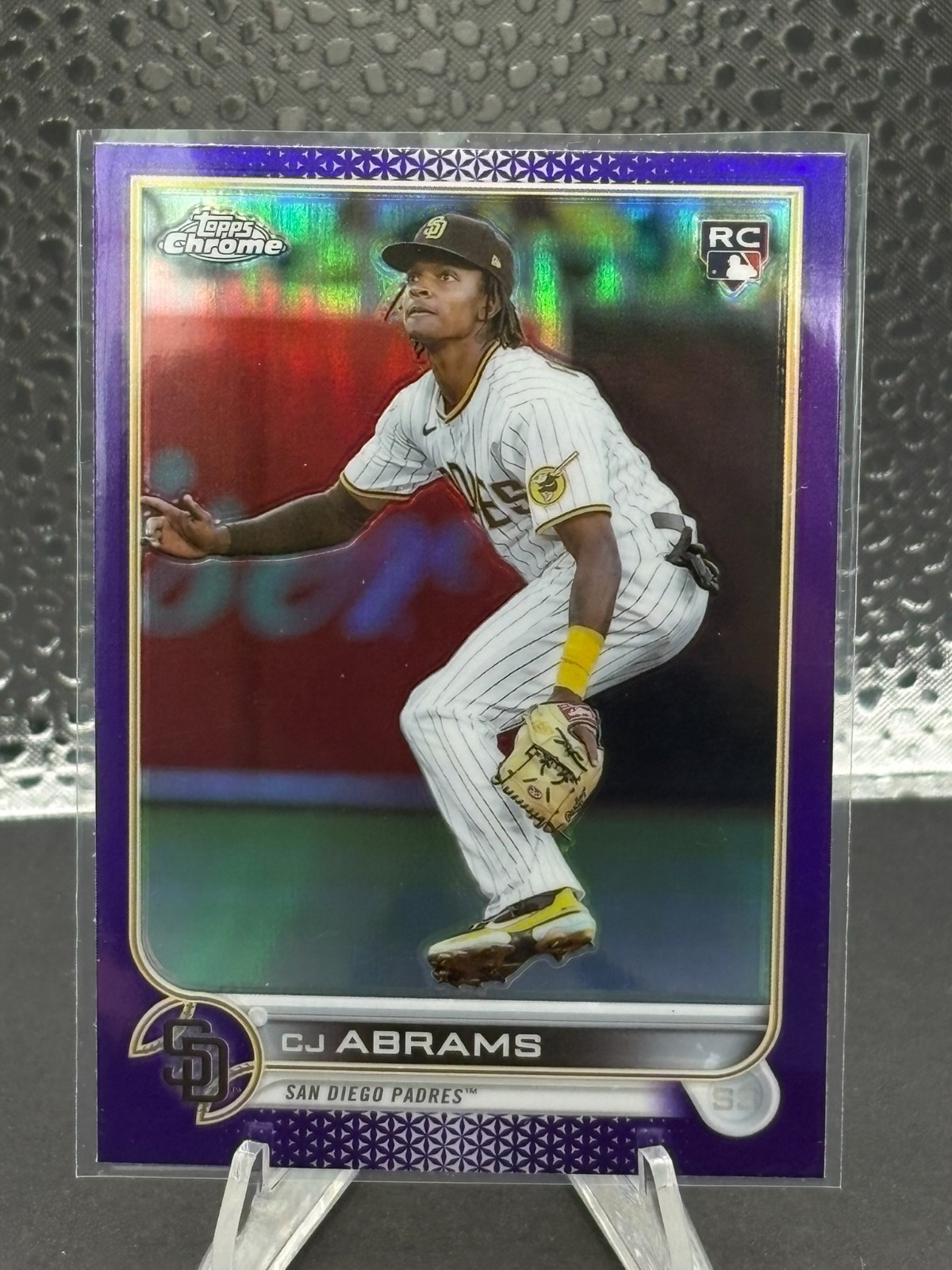 2022 Topps Chrome Update CJ Abrams Rookie Purple Refractor USC3 K2