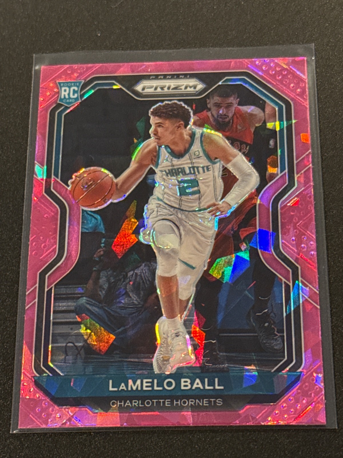 2020-21 Panini Prizm Lamelo Ball Pink Cracked Ice Parallel Rookie NM